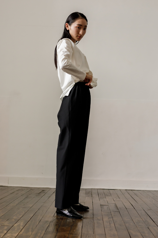 Handsome Straight pants(Black)