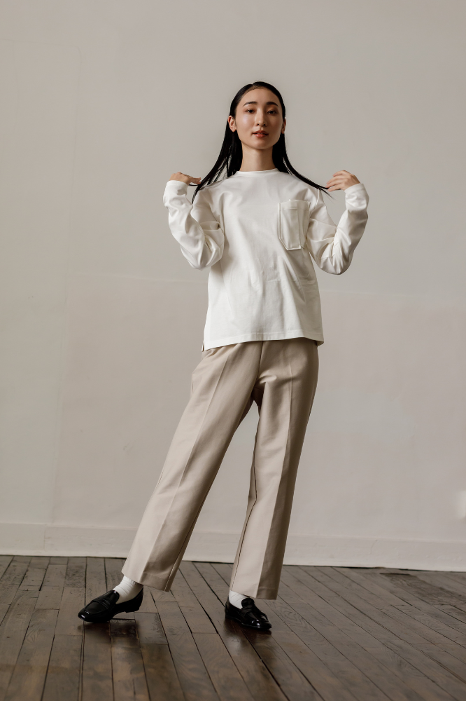 Handsome Straight pants(Beige)