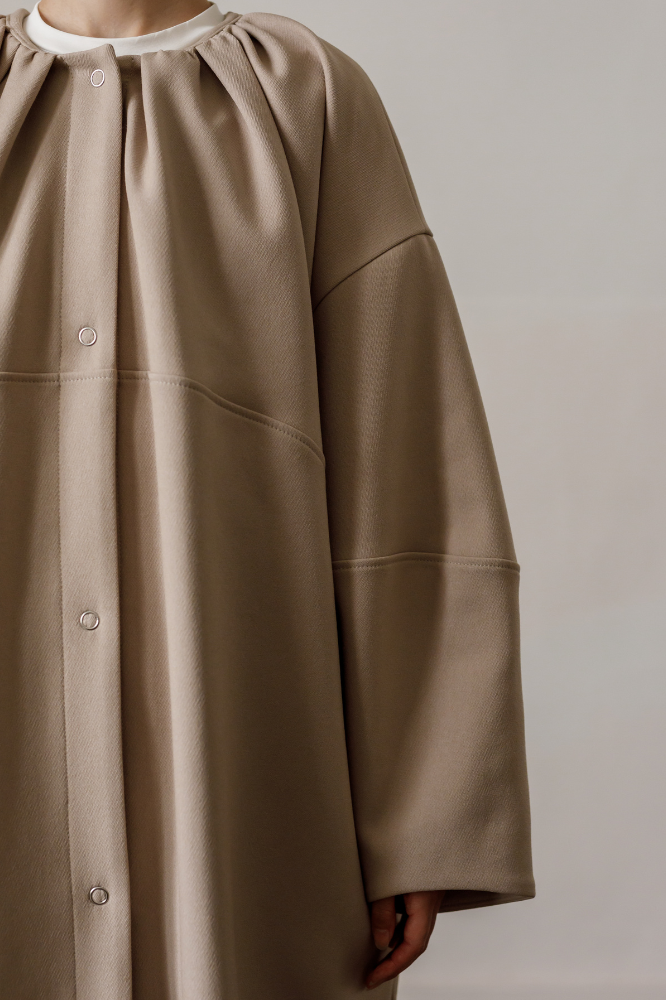 Cocoon coat(Beige)