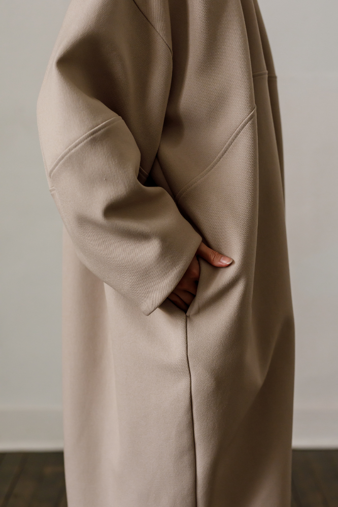 Cocoon coat(Beige)