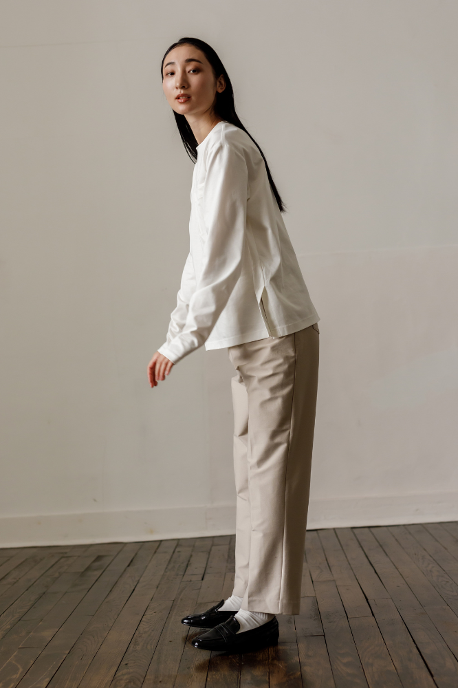 Handsome Straight pants(Beige)