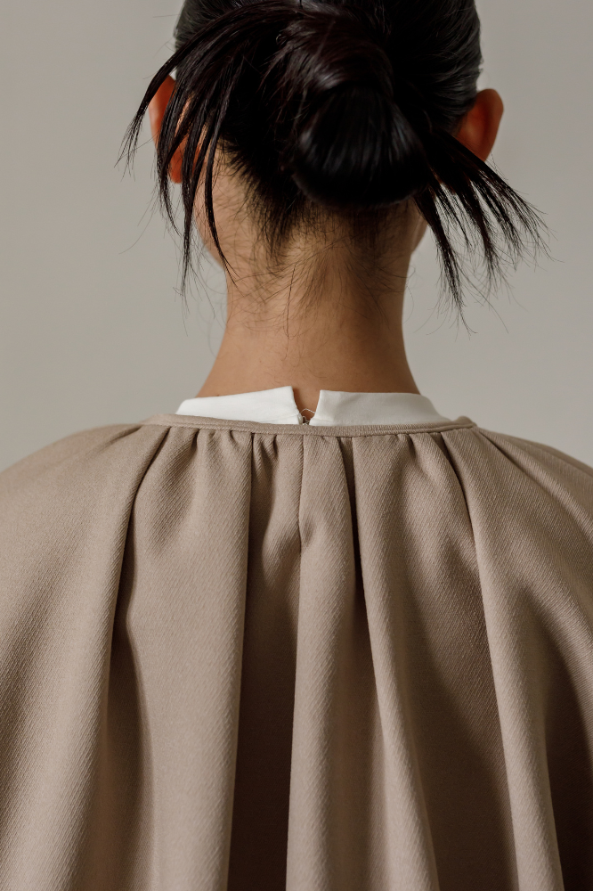 Cocoon coat(Beige)