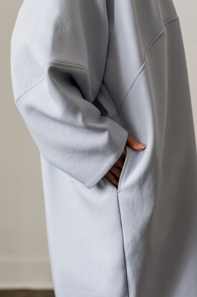 Cocoon coat(Sax blue)