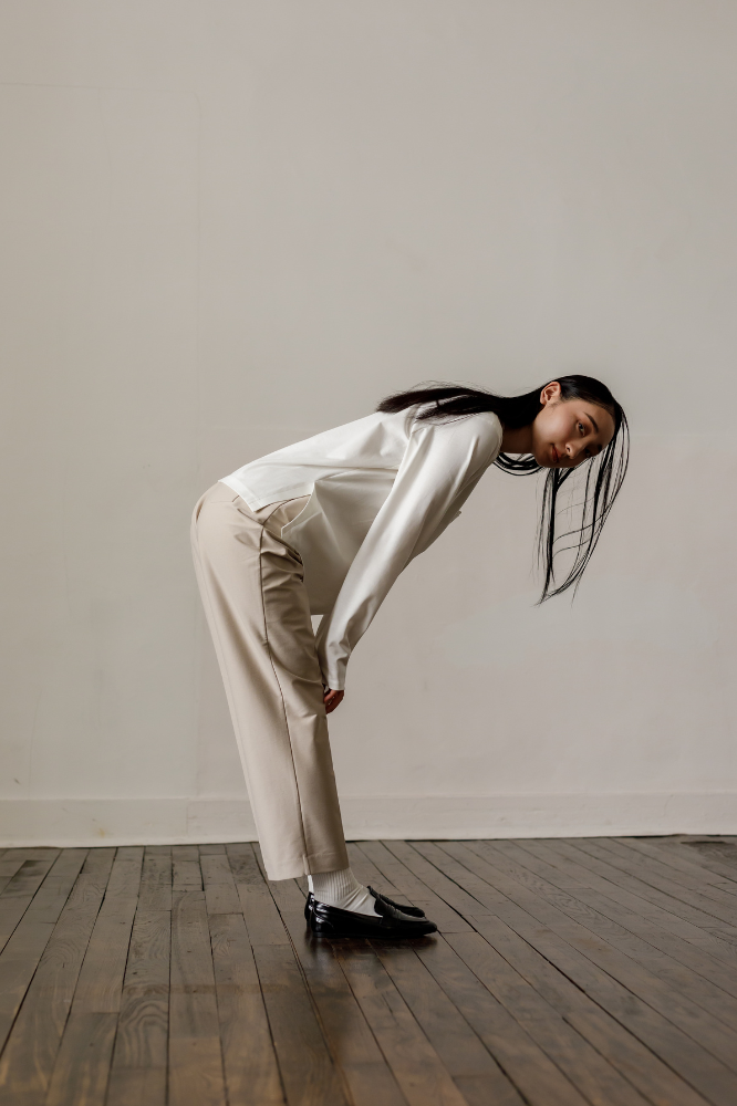 Handsome Straight pants(Beige)