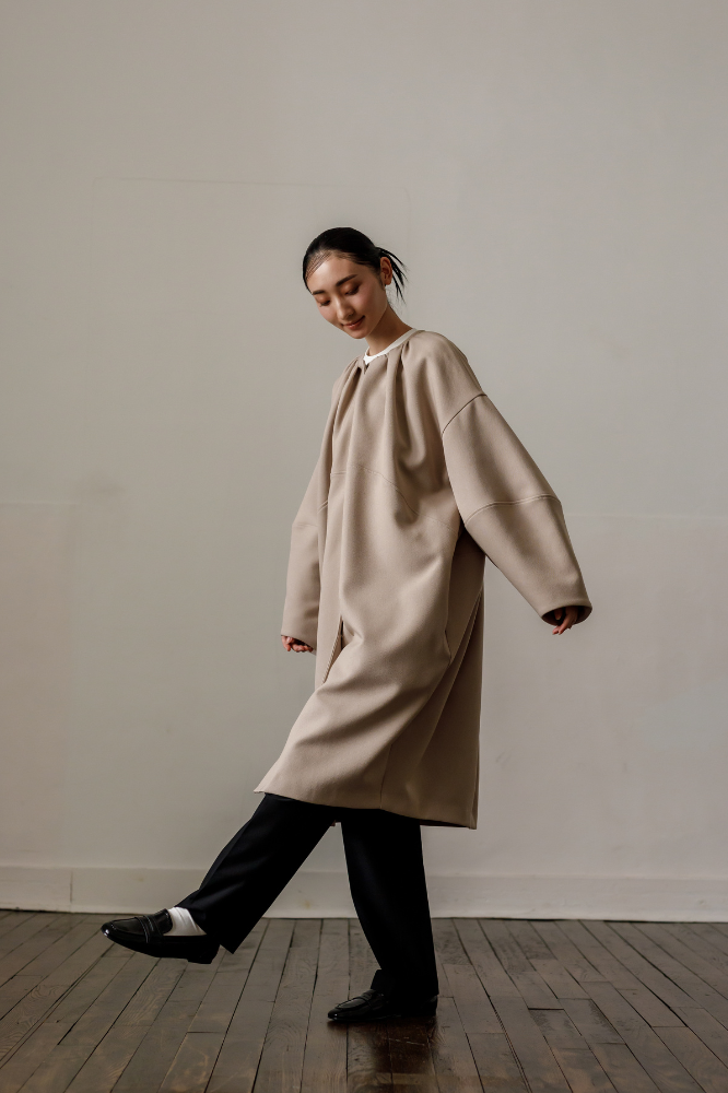 Cocoon coat(Beige)
