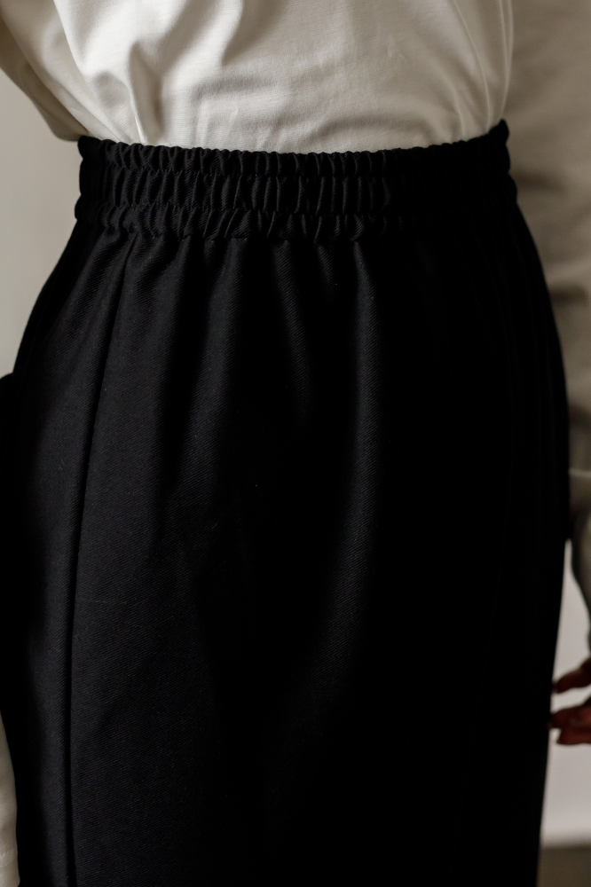 Handsome Straight pants(Black)