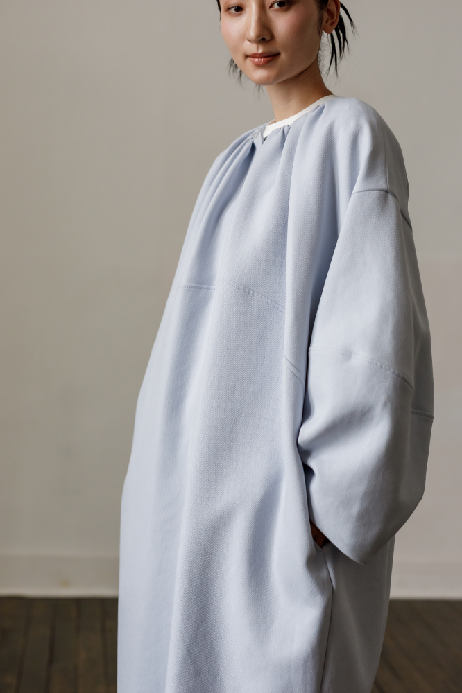 Cocoon coat(Sax blue)
