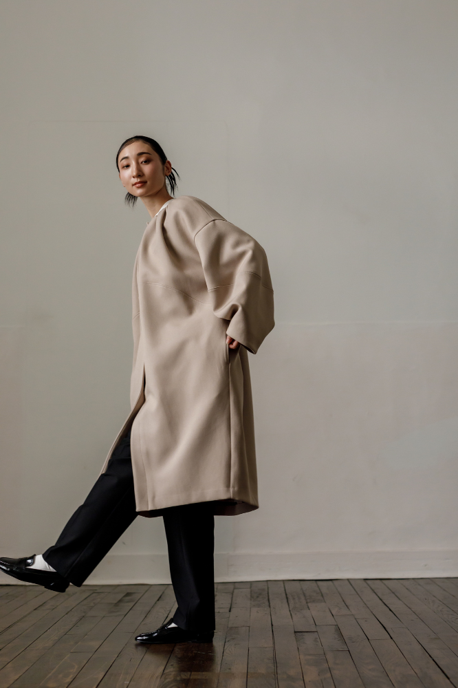 Cocoon coat(Beige)