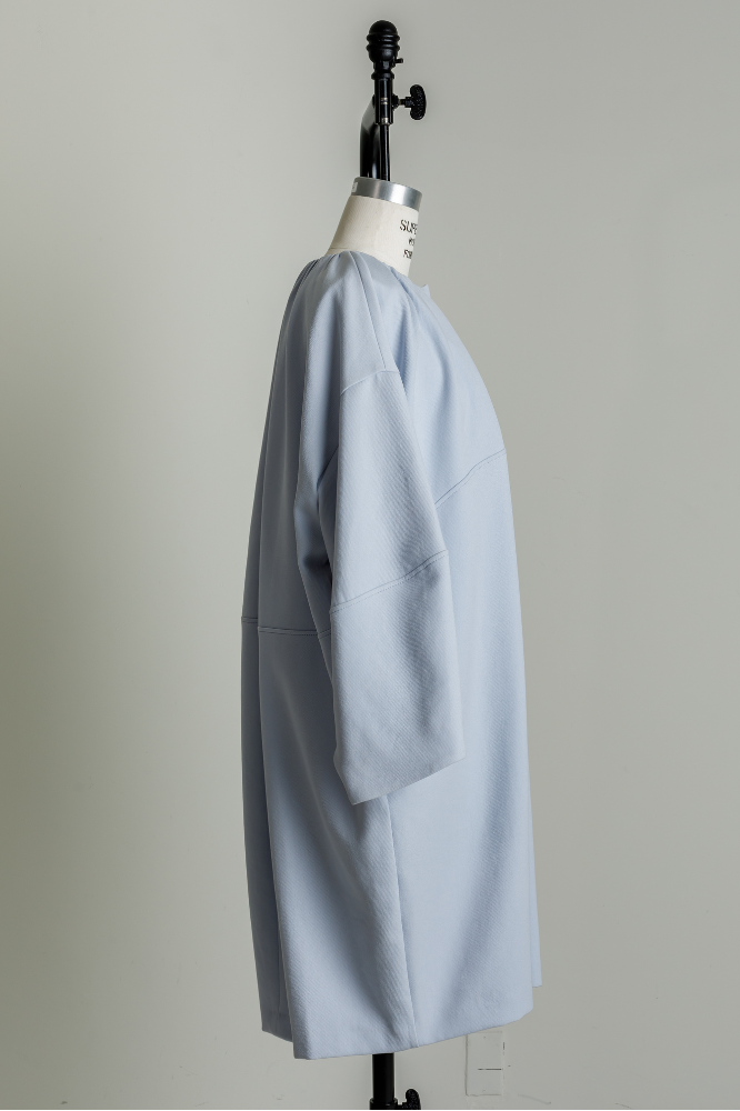 Cocoon coat(Sax blue)