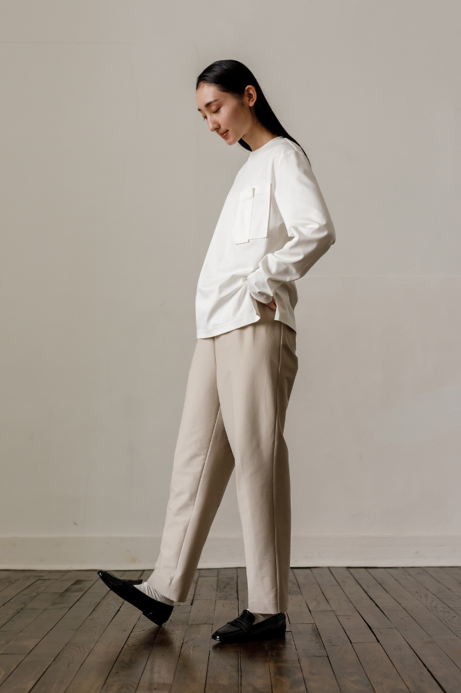 Handsome Straight pants(Beige)