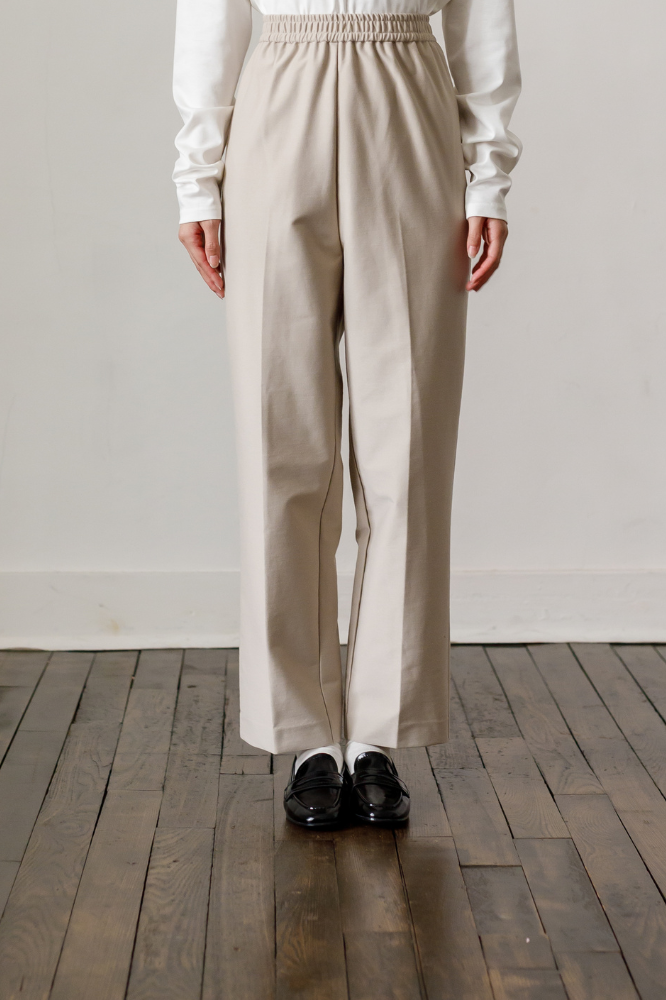 Handsome Straight pants(Beige)