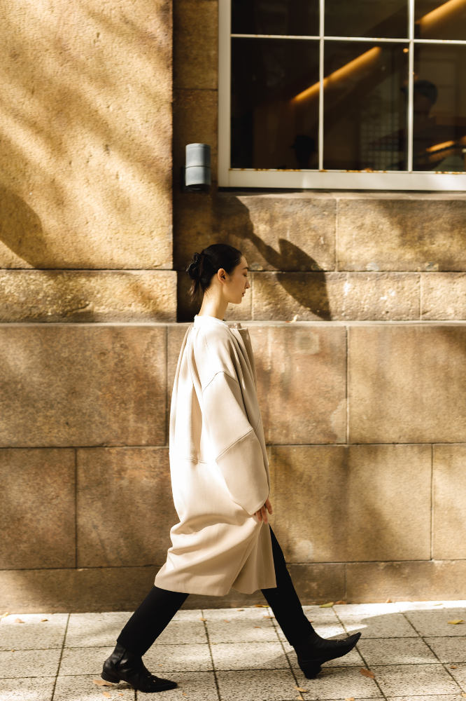 Cocoon coat(Beige)