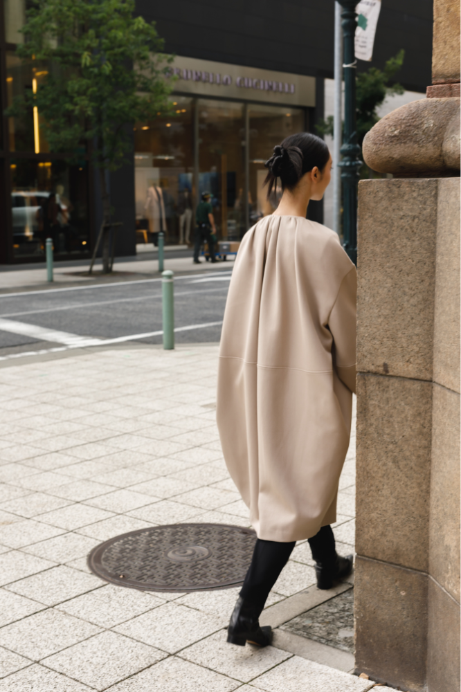 Cocoon coat(Beige)