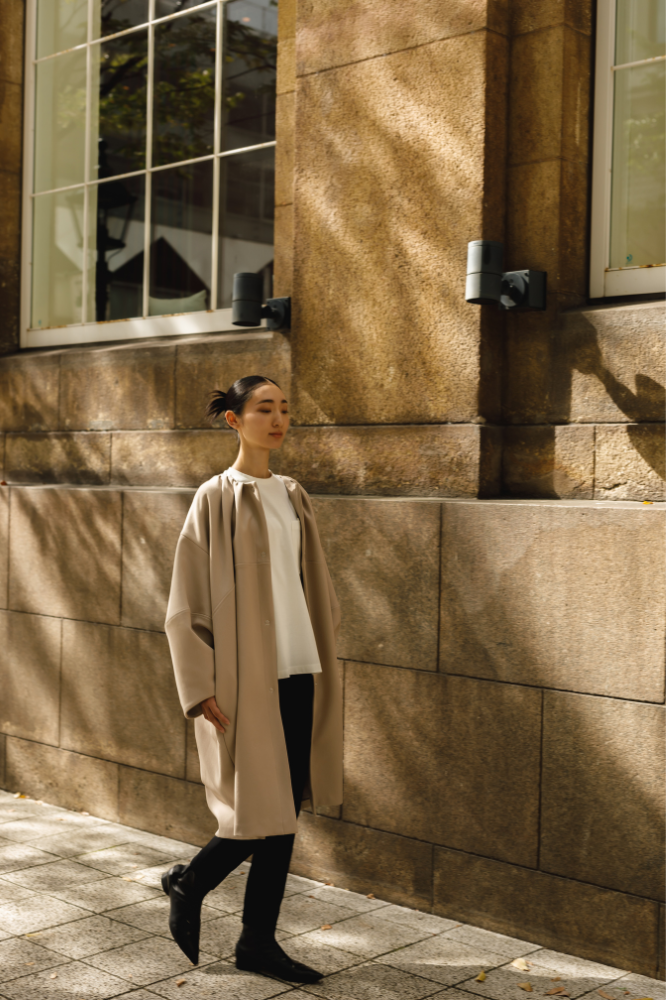 Cocoon coat(Beige)