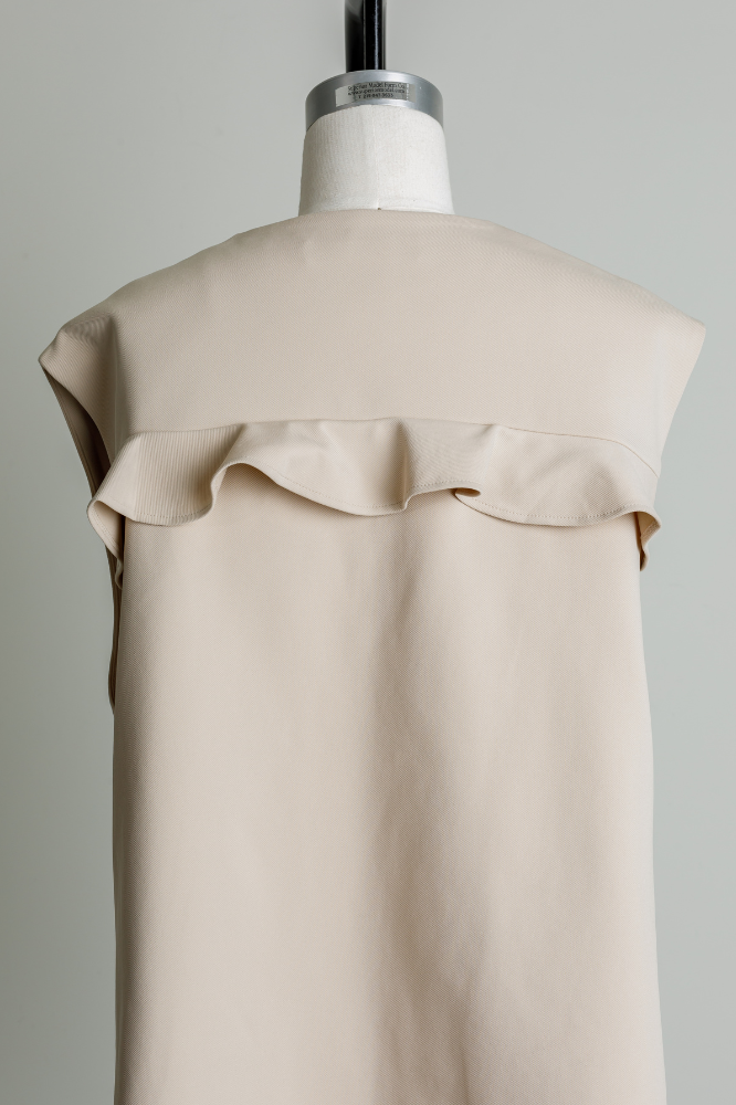 Frill vest(Beige)