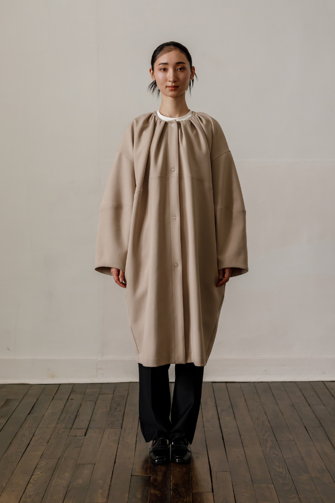 Cocoon coat(Beige)