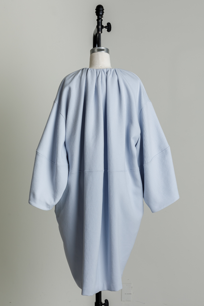 Cocoon coat(Sax blue)