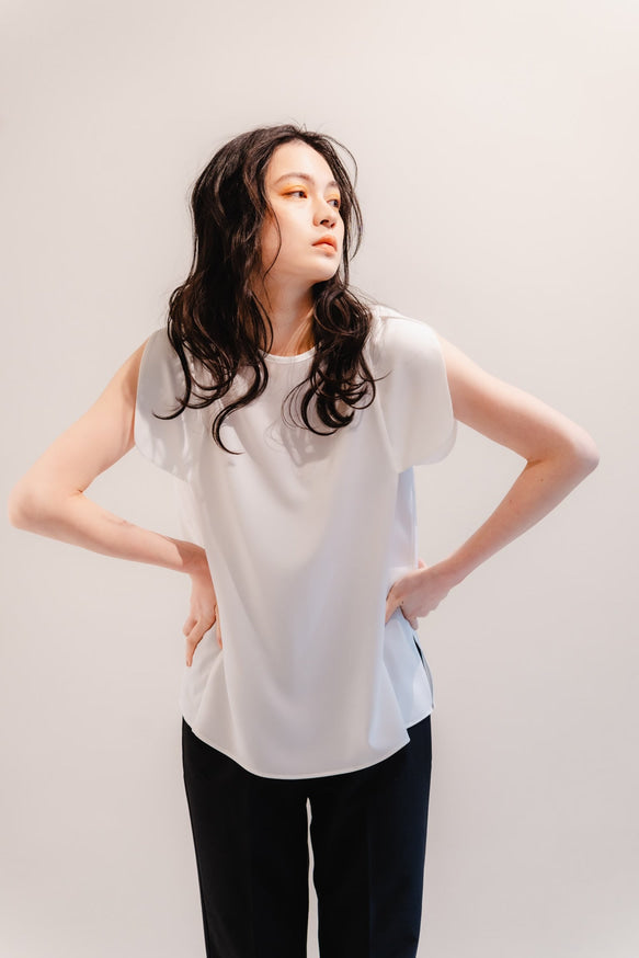 Tulip T-blouse (White)