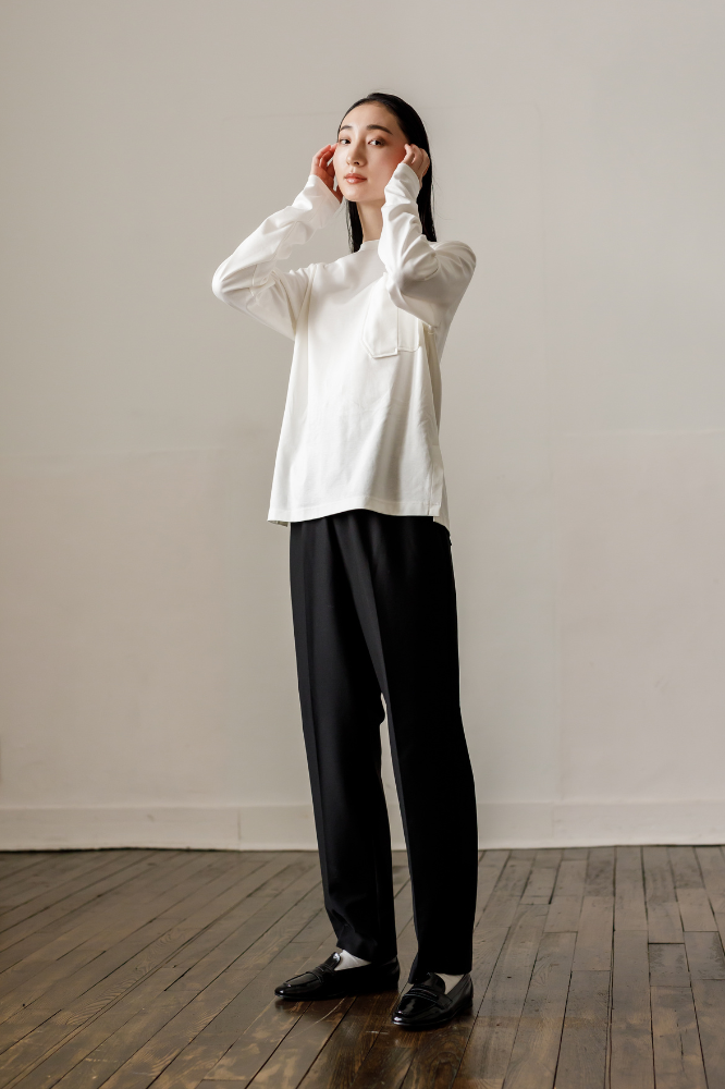 Handsome Straight pants(Black)