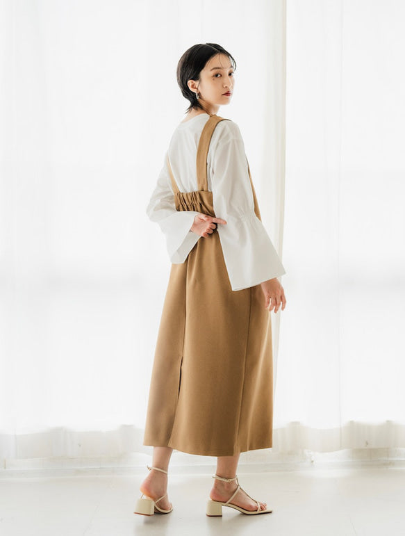 2way Frill dress(camel)