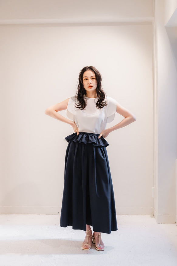 Sarasara skirt(Navy)