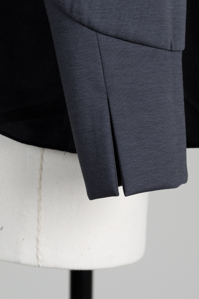 Satin Frill pullover(Gray)