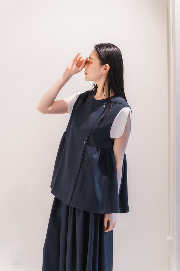Sarasara vest(Navy)