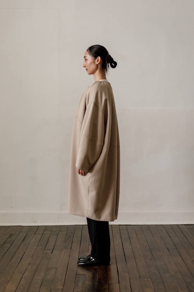 Cocoon coat(Beige)