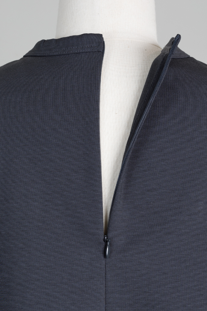 Satin Frill pullover(Gray)