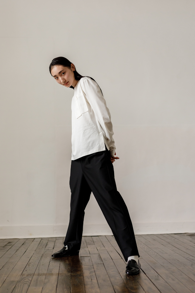 Handsome Straight pants(Black)