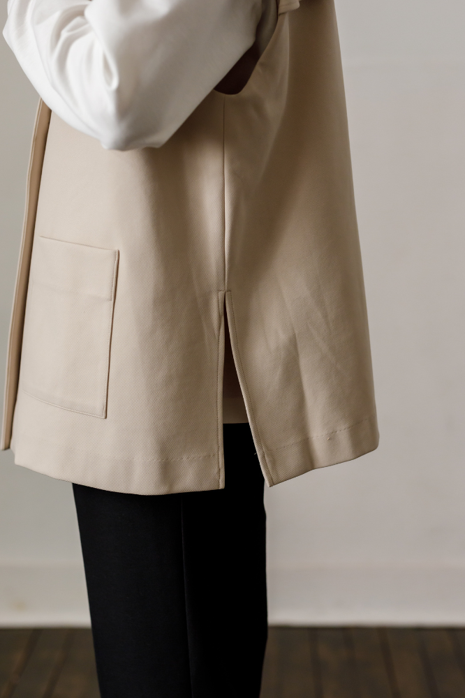 Frill vest(Beige)