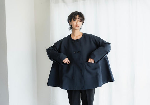 Flare jacket(Navy)