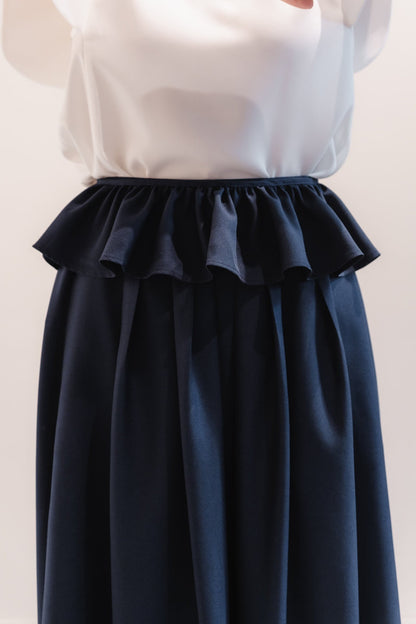 Sarasara skirt（Navy）