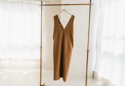 2way Frill dress（camel）