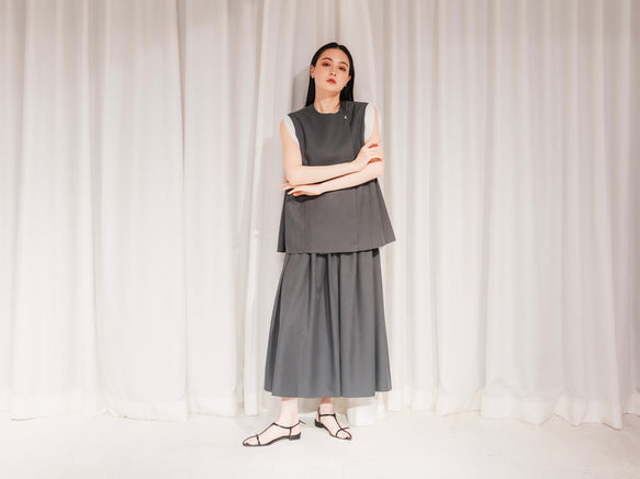 Sarasara skirt（Gray）