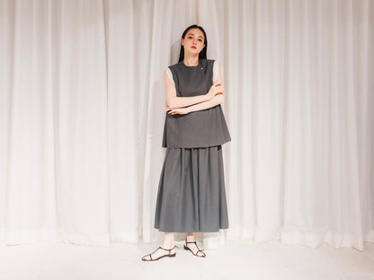 Sarasara skirt（Gray）