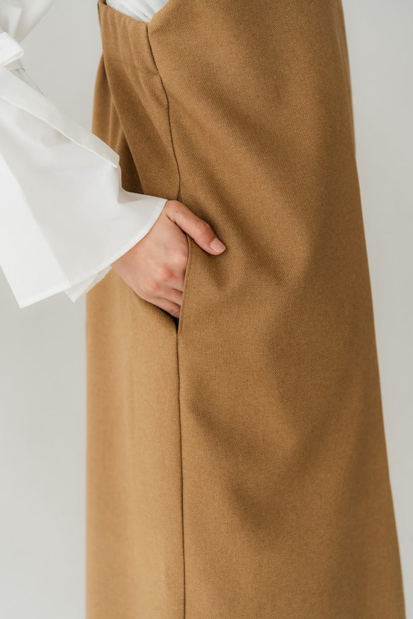 2way Frill dress（camel）