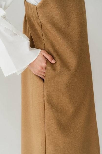 2way Frill dress（camel）
