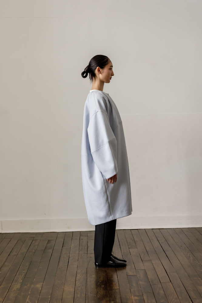 Cocoon Coat（Sax Blue）