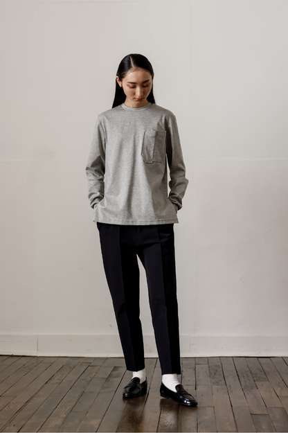 Smooth Pocket pullover（Gray）