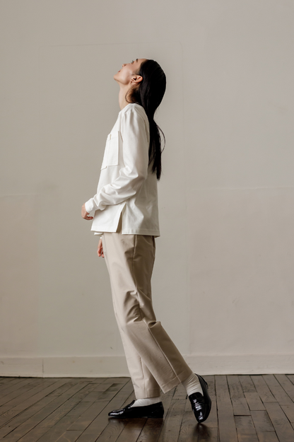 Handsome Straight pants（Beige）