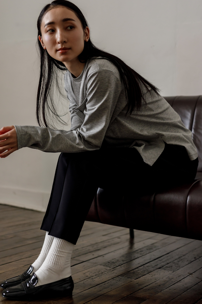 Smooth Pocket pullover（Gray）