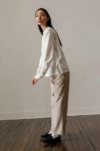 Handsome Straight pants（Beige）