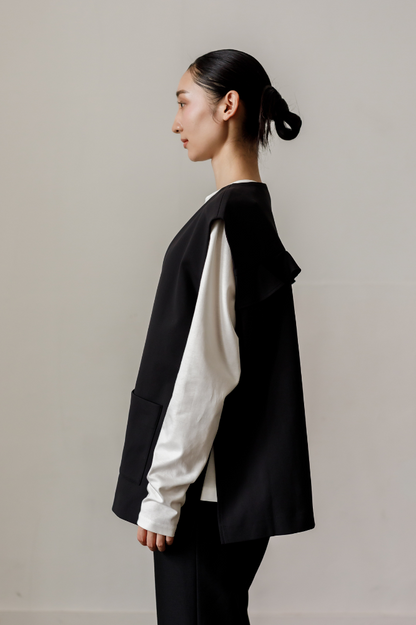 Frill vest（Black）