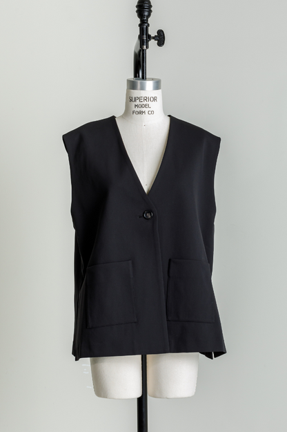Frill vest（Black）