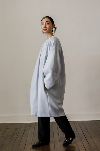 Cocoon Coat（Sax Blue）