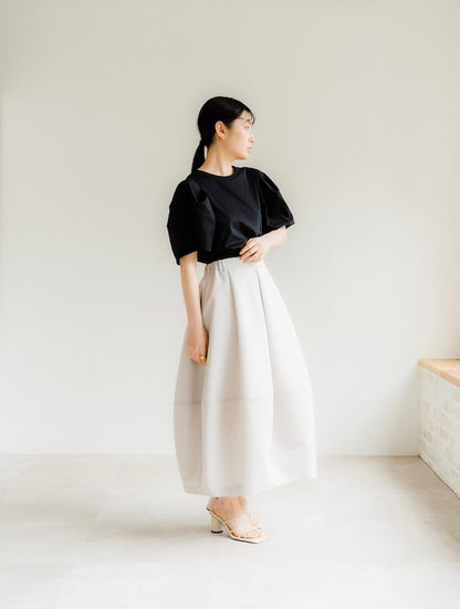 Cocoon skirt（Greige）