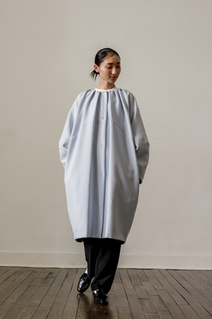 Cocoon Coat（Sax Blue）