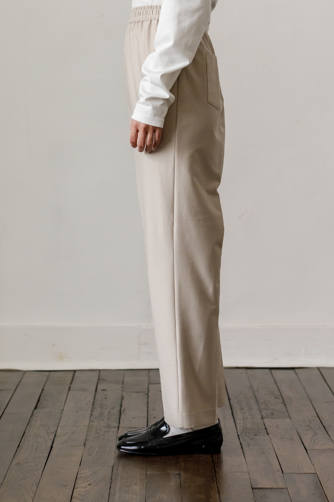 Handsome Straight pants（Beige）