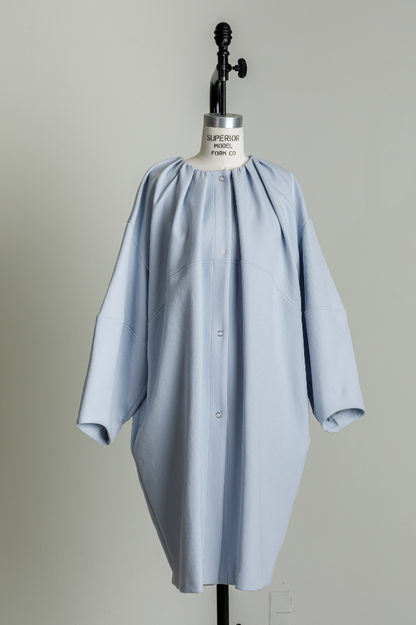 Cocoon Coat（Sax Blue）